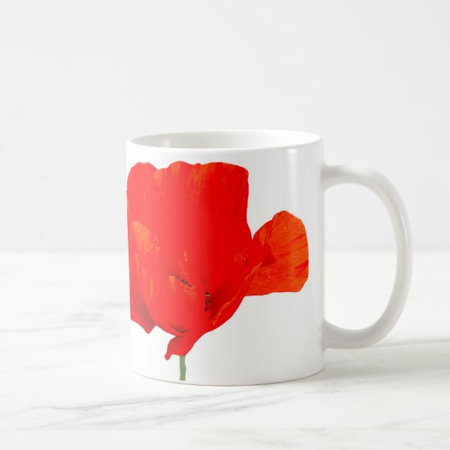 POPPY Collection 06 White Keramik Tasse (Rechts)