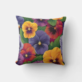 Poppy design throw cushion kissen