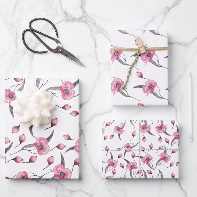 Poppy Dream Geschenkpapier Set (Vorderseite)