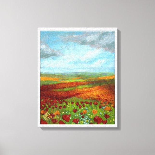 Poppy Dreams Giclee Leinwanddruck (Vorderseite)