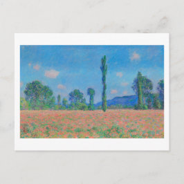 "POPPY FELD, GIVERNY" 1890-91 CLAUDE MONET POSTKARTE