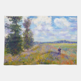 Poppy Field, Argenteuil, 1875 Claude Monet Geschirrtuch