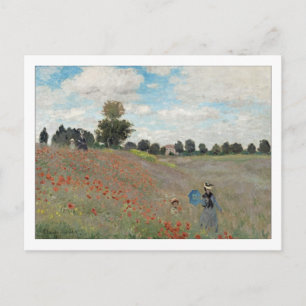 Poppy Field by Monet Postkarte
