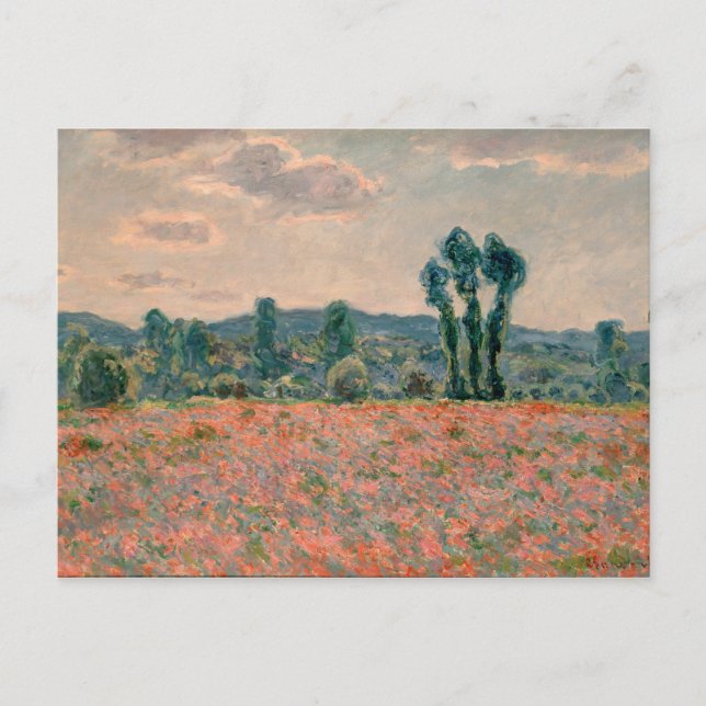 Poppy Field - Claude Monet Postkarte (Vorderseite)