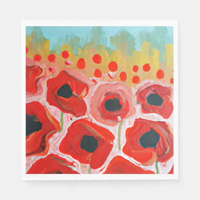 Poppy Field Collection Serviette (Vorderseite)