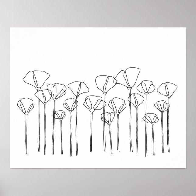 Poppy Field Poster (Vorne)