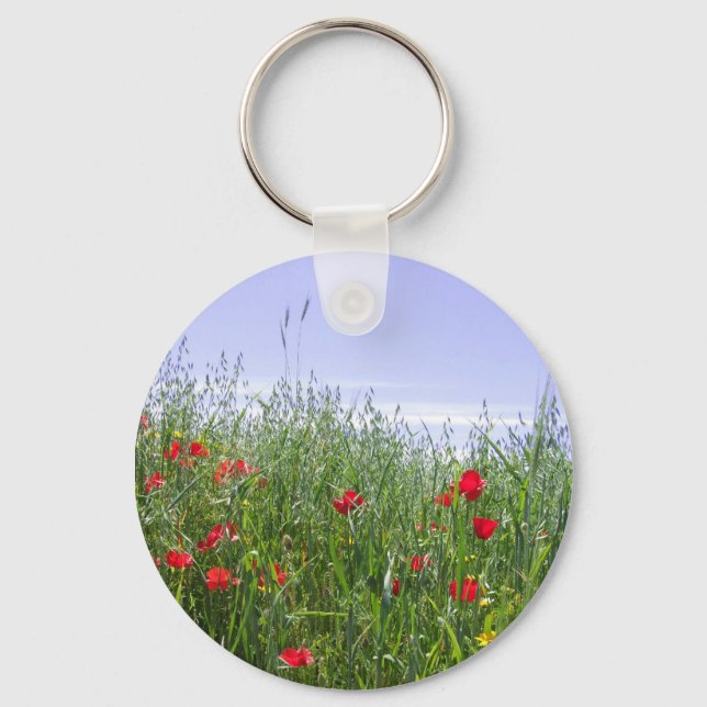 Poppy Field Schlüsselanhänger (Vorderseite)