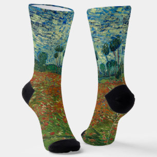 Poppy Field - Vincent van Gogh Socken
