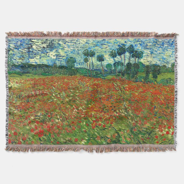Poppy Field von Vincent Van Gogh Decke (Vorderseite)