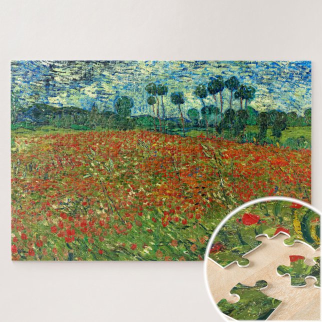 Poppy Field von Vincent Van Gogh Puzzle (Von Creator hochgeladen)