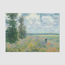 Poppy Fields bei Argenteuil von Claude Monet Seidenpapier