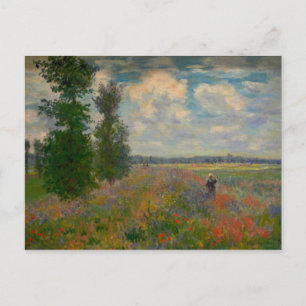 Poppy Fields Claude Monet Fine Art Postkarte