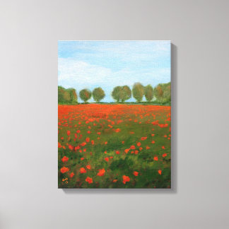 Poppy Fields Giclee Leinwanddruck