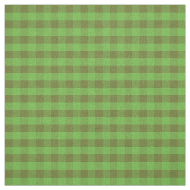 Poppy Fields Green Karo Gingham Pattern Fabric Stoff (Muster)