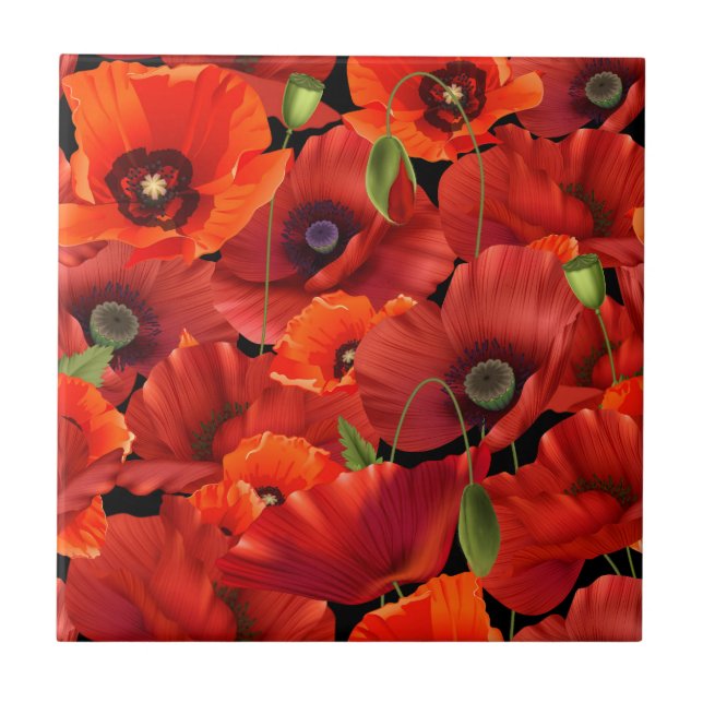 Poppy Fliese (Vorderseite)