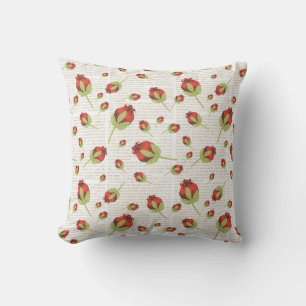 Poppy Floral Printkissen Kissen Für Draußen