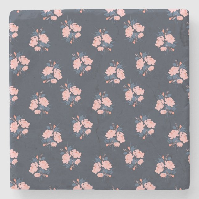 Poppy Flower Steinuntersetzer (Vorderseite)