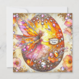 POPPY ~ Geburtstagskarte ~ Fairy Decorations Egg ~
