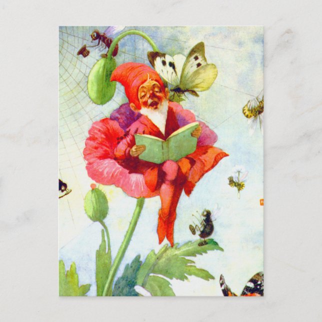 Poppy Gnome Postkarte (Vorderseite)