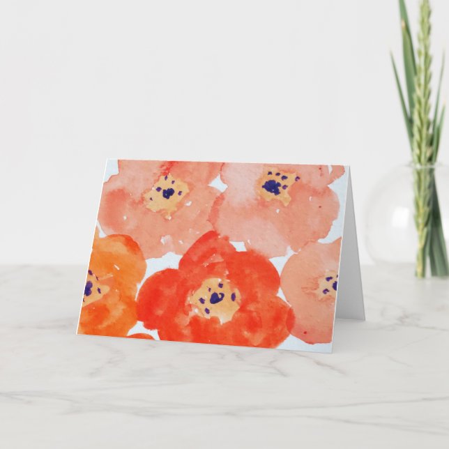 Poppy Greeting Card Karte (Vorderseite)