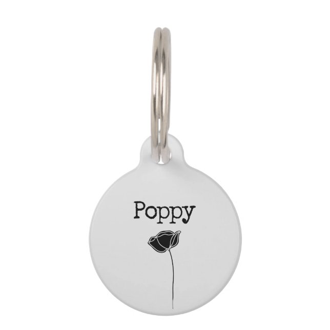 Poppy Haustiermarke (Vorderseite)