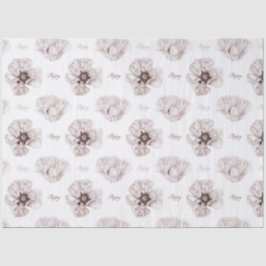 Poppy Illustriert Seidenpapier