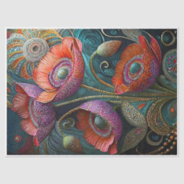 Poppy-Liebe, Gartenschmuck Seidenpapier