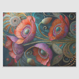 Poppy-Liebe, Gartenschmuck Seidenpapier