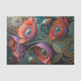 Poppy-Liebe, Gartenschmuck Seidenpapier