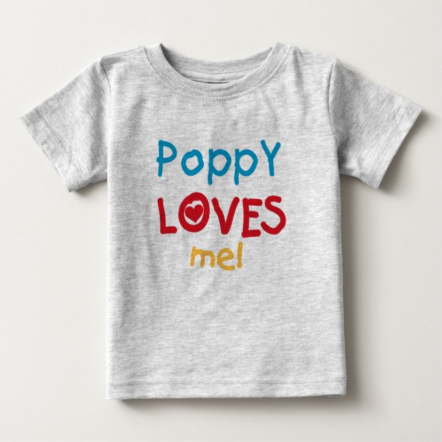 Poppy Lieben Me T - Shirt und Geschenke (Vorderseite)