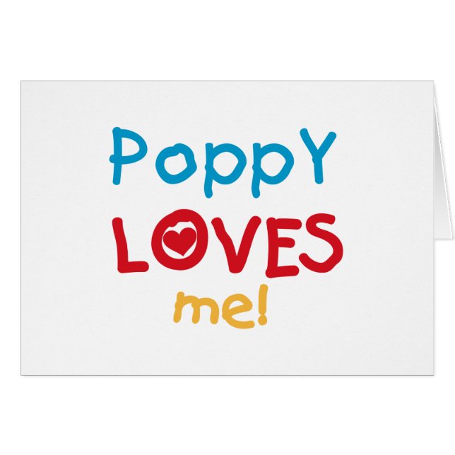 Poppy Lieben Me T - Shirt und Geschenke (Vorderseite (Horizontal))