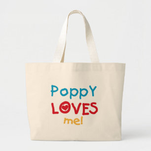 Poppy Lieben Me T - Shirt und Geschenke Jumbo Stoffbeutel