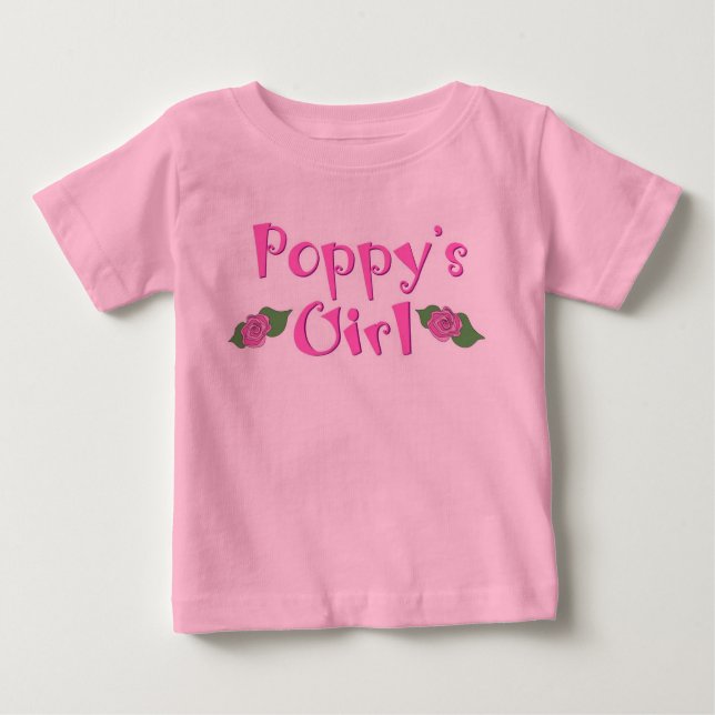 Poppy-Mädchen Baby T-shirt (Vorderseite)