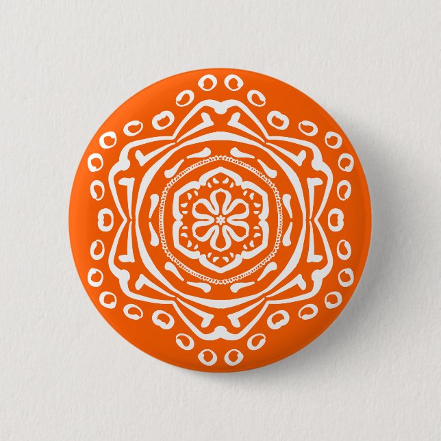 Poppy Mandala Button (Vorderseite)
