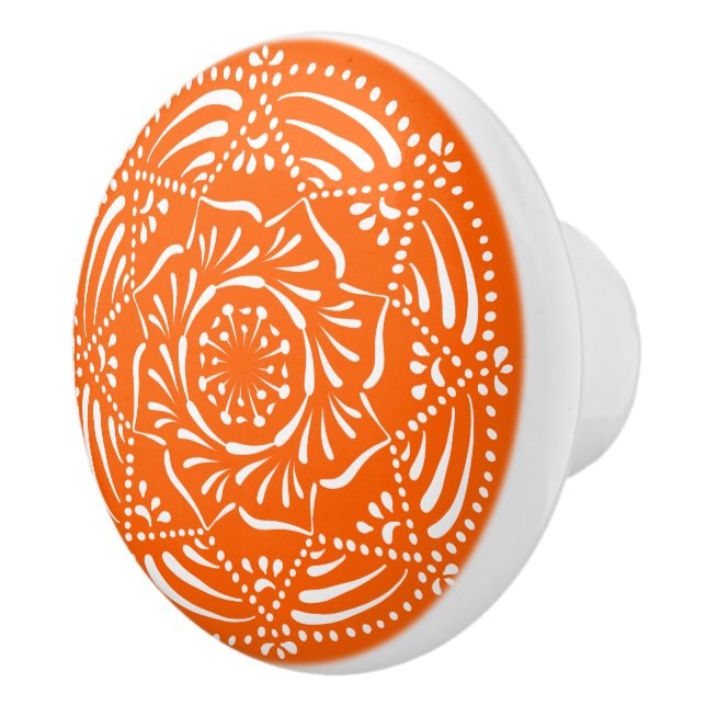 Poppy Mandala Keramikknauf (Rechts)
