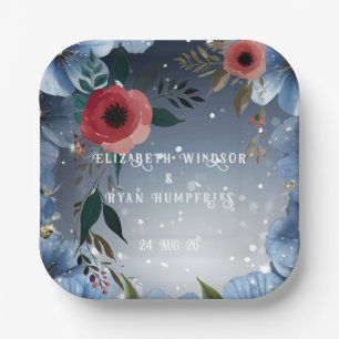 Poppy of Liebe" Einladung zur Hochzeitsfeier Pappteller
