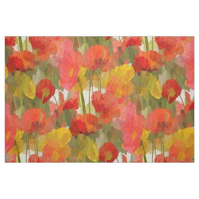 Poppy Power Groß Stoff (Fat Quarter (45,7 x 55,9 cm))