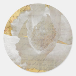 Poppy Runder Aufkleber