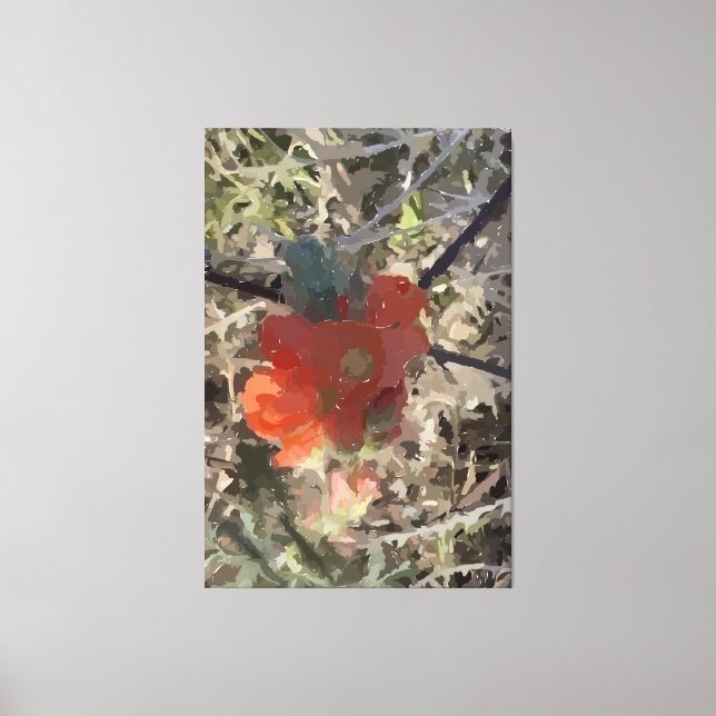 Poppy Stretched Canvas Print Leinwanddruck (Vorderseite)