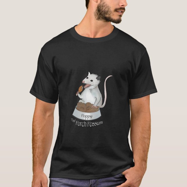 Poppy The Porch Possum tee (Vorderseite)