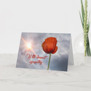 Poppy - With deepest sympathy Card Karte