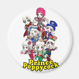 Poppycock Party-Magnet Magnet