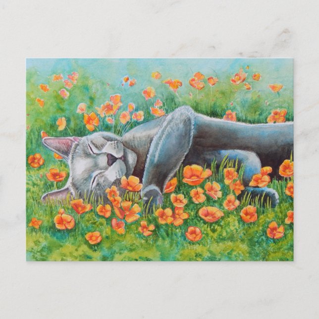 Poppy's Poppies Postkarte (Vorderseite)