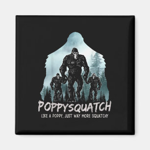 Poppys Squatch Popdad Sasquatch Bigfoot Vatertag Magnet