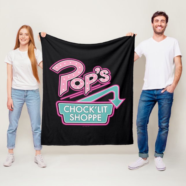 Pops Chock'Lit Shoppe Pink-Logo Fleecedecke (Beispiel)