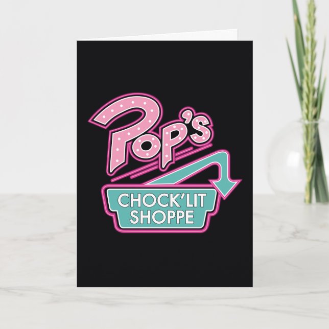 Pops Chock'Lit Shoppe Pink-Logo Karte (Vorderseite)