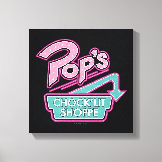 Pops Chock'Lit Shoppe Pink-Logo Leinwanddruck (Vorderseite)