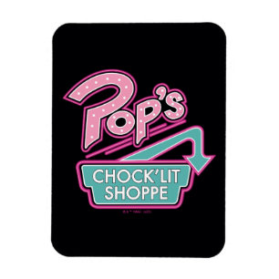 Pops Chock'Lit Shoppe Pink-Logo Magnet