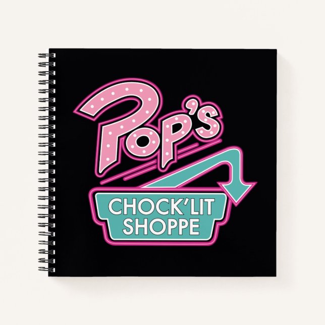 Pops Chock'Lit Shoppe Pink-Logo Notizbuch (Vorderseite)