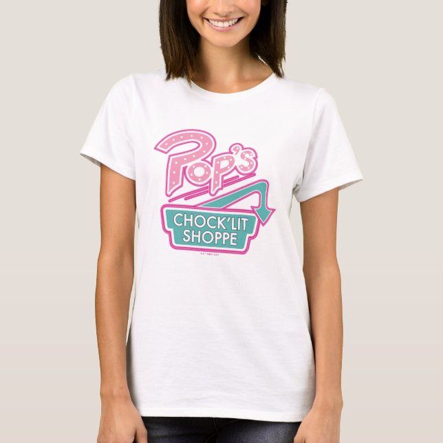 Pops Chock'Lit Shoppe Pink-Logo T-Shirt (Vorderseite)